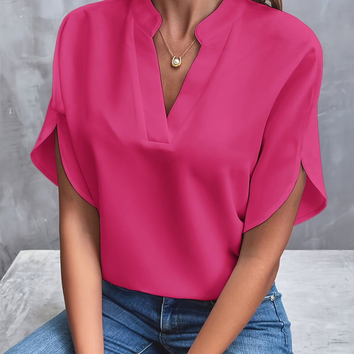 Nancy | Leichte elegante Bluse mit V-Ausschnitt