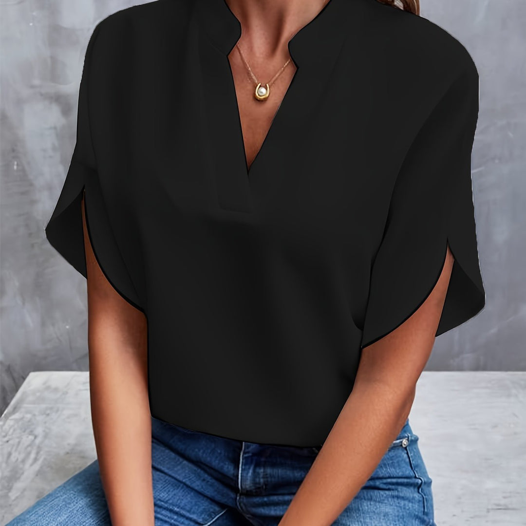 Nancy | Leichte elegante Bluse mit V-Ausschnitt