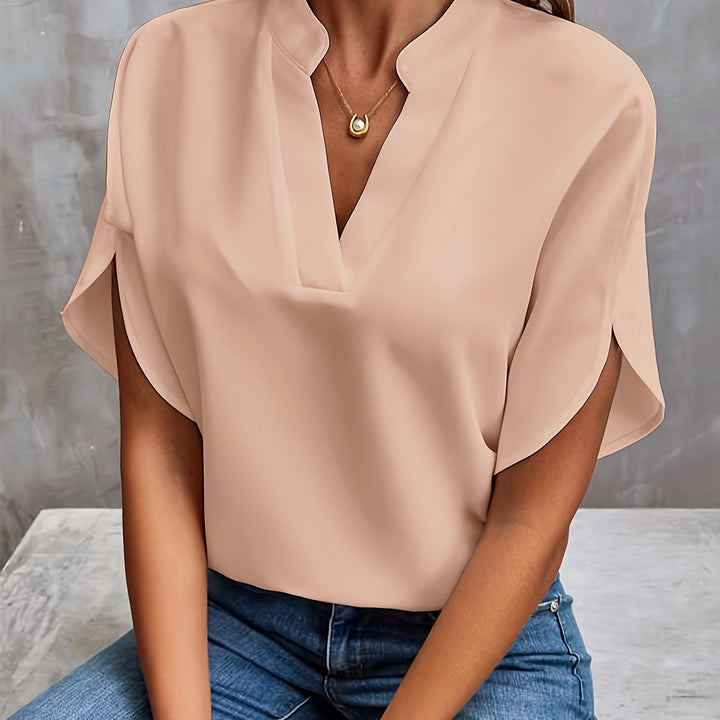 Nancy | Leichte elegante Bluse mit V-Ausschnitt