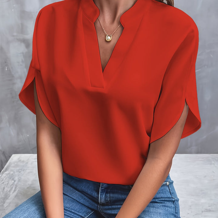 Nancy | Leichte elegante Bluse mit V-Ausschnitt