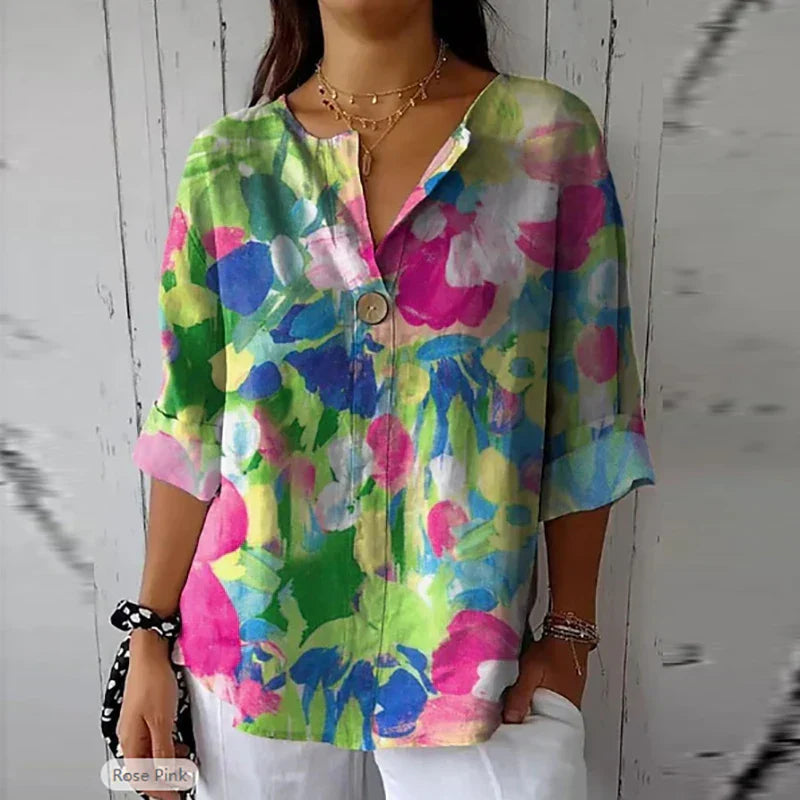 Julia | Lässige Bluse mit Blumendruck