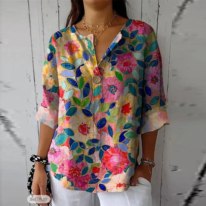 Julia | Lässige Bluse mit Blumendruck