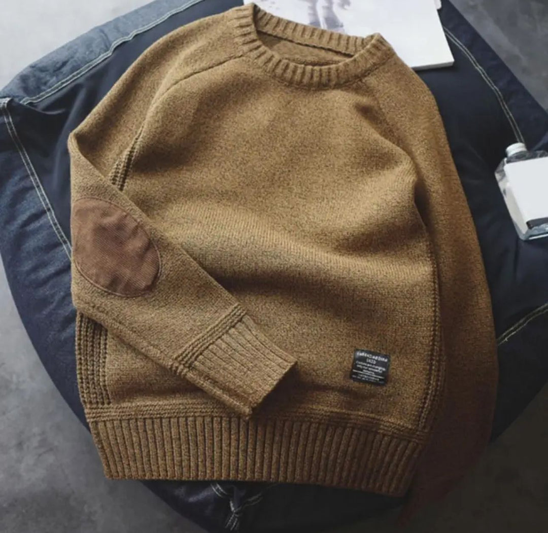 Johannes | Pullover mit zeitlosem Ellbogen-Aufnäher