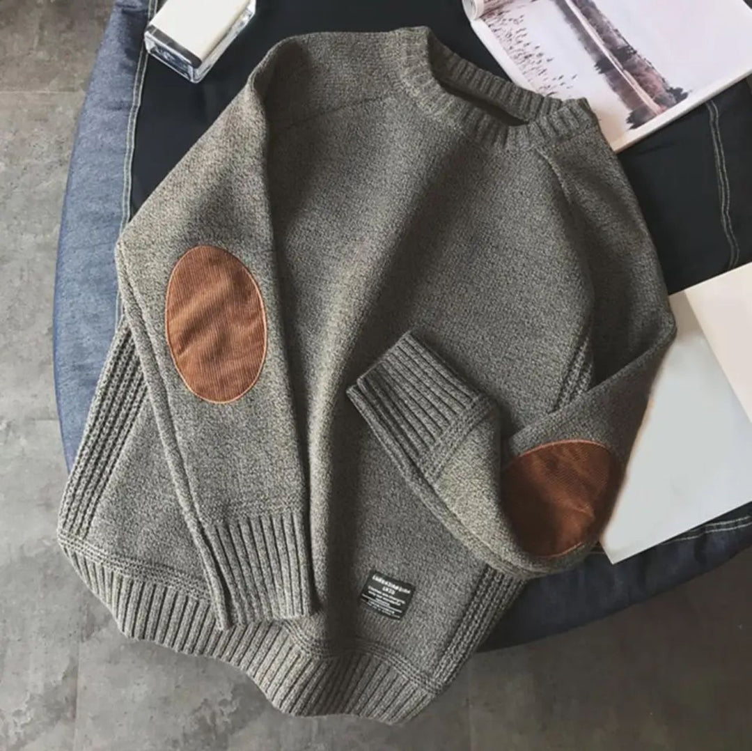 Johannes | Pullover mit zeitlosem Ellbogen-Aufnäher