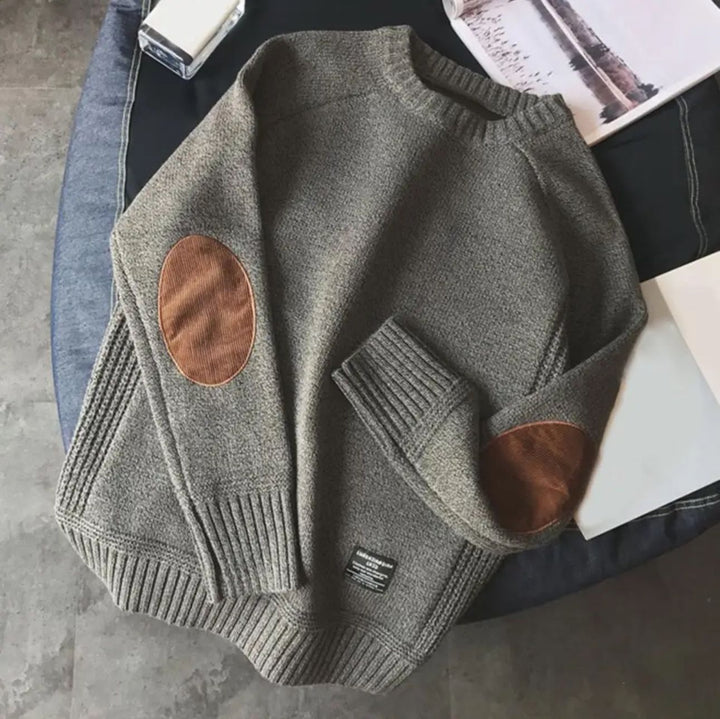 Johannes | Pullover mit zeitlosem Ellbogen-Aufnäher