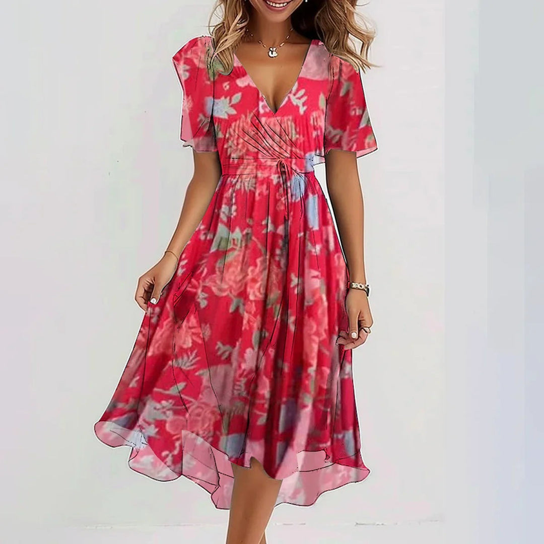 Nina | Elegantes Kurzen Ärmeln Kleid