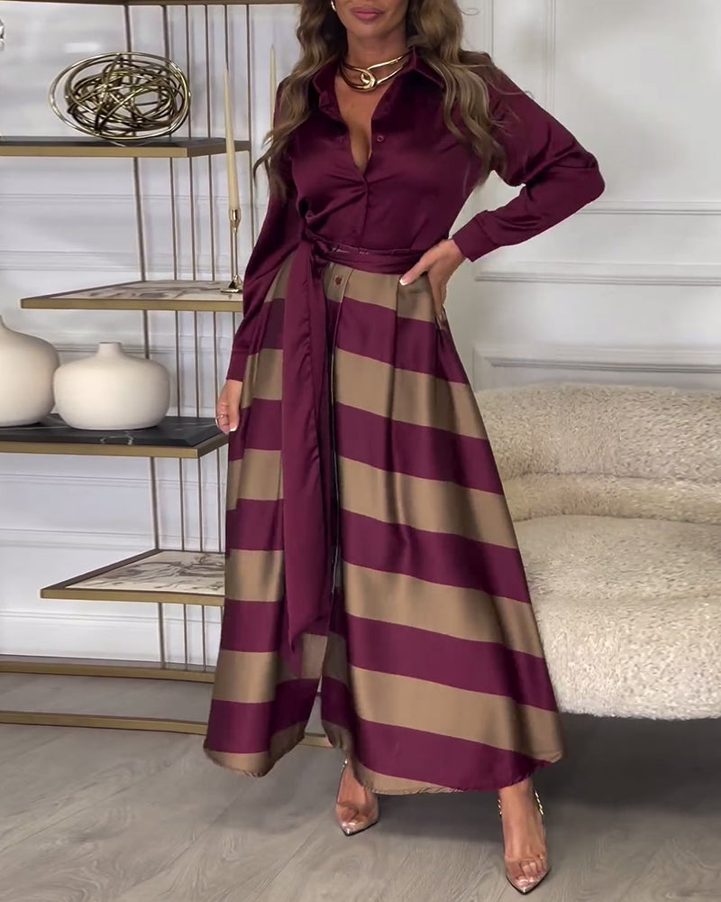 Sophie | Gestreiftes Kleid „Elegance“