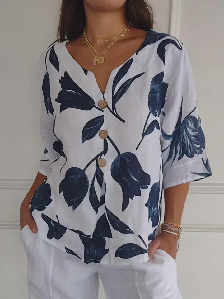 Miranda | Bluse mit Blumendruck