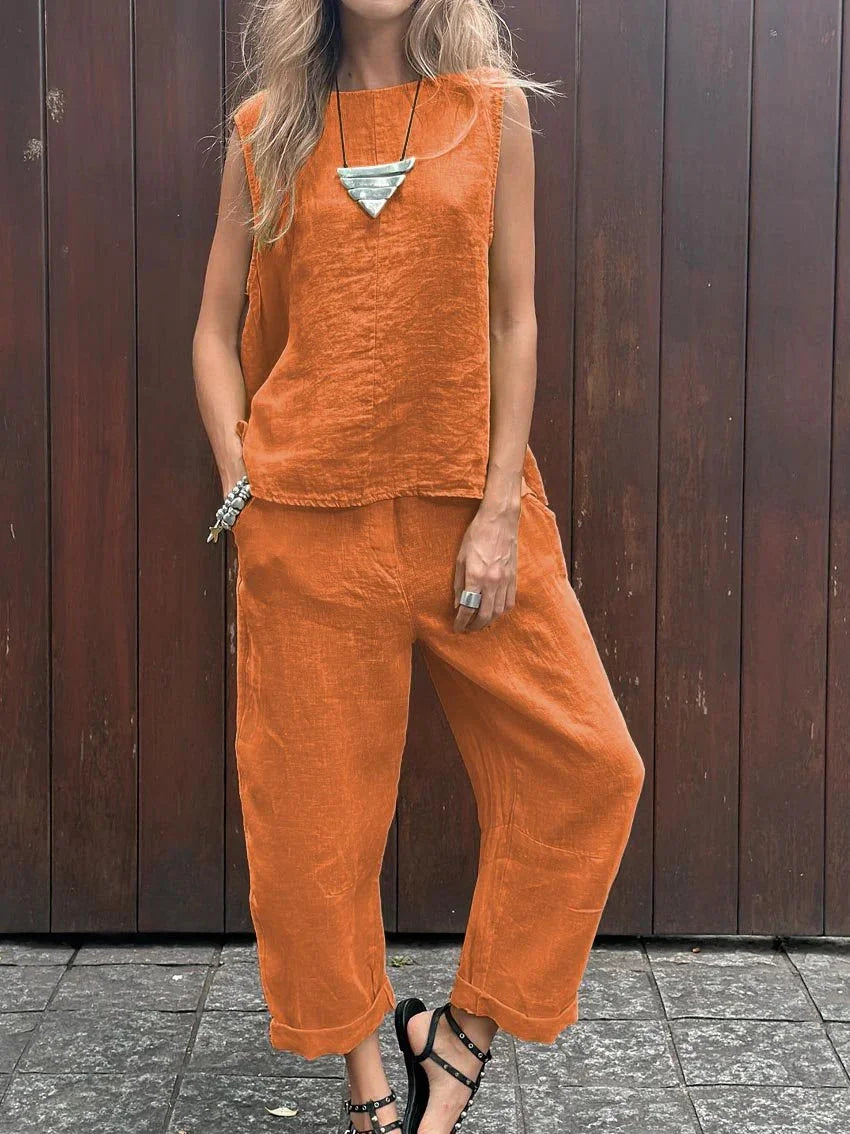 Mia | Handgefertigtes Sommer-Set aus Baumwolle