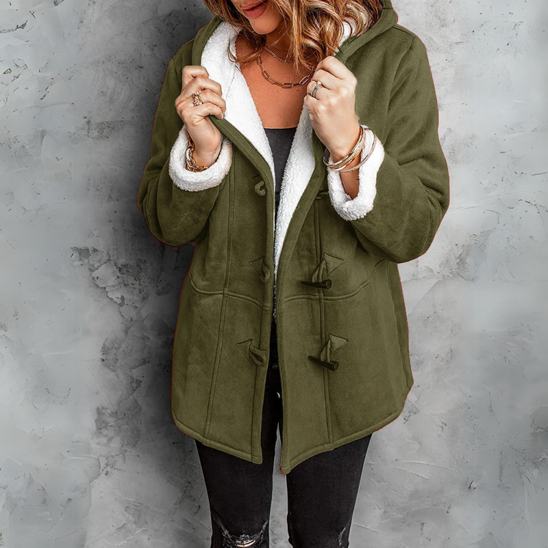 Sibylle | weicher Mantel mit Sherpafutter