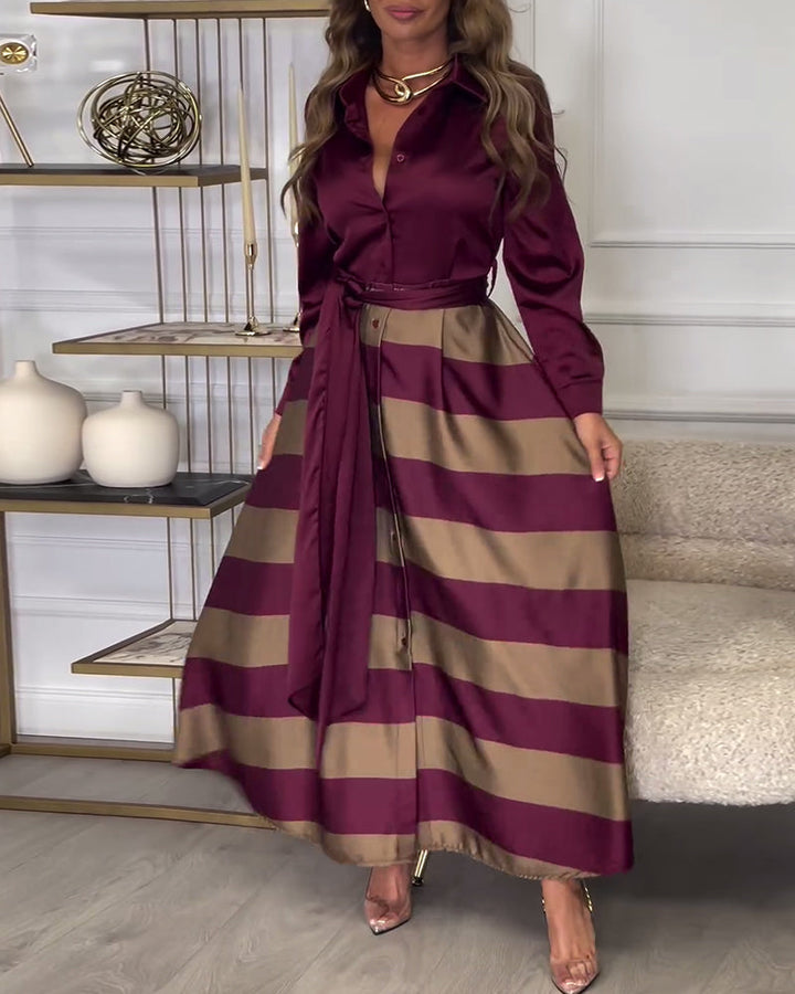 Sophie | Gestreiftes Kleid „Elegance“