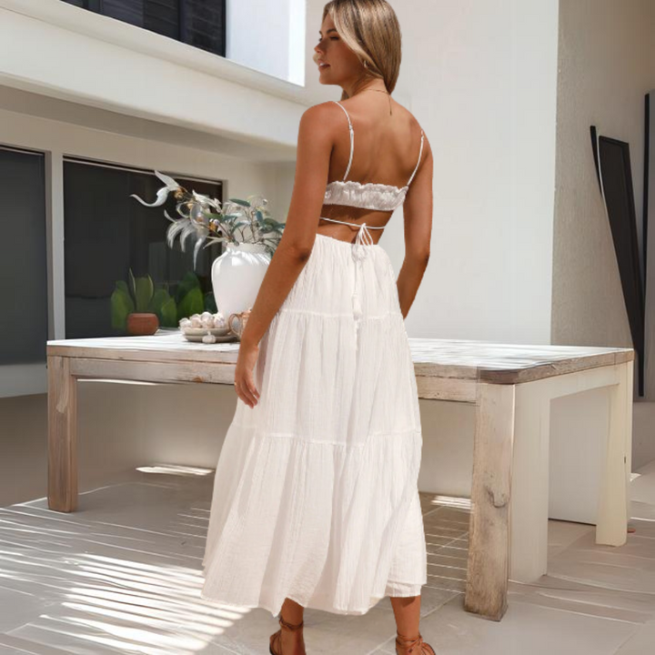 Josepha | Elegantes Sommer-Midikleid mit schmalen Trägern