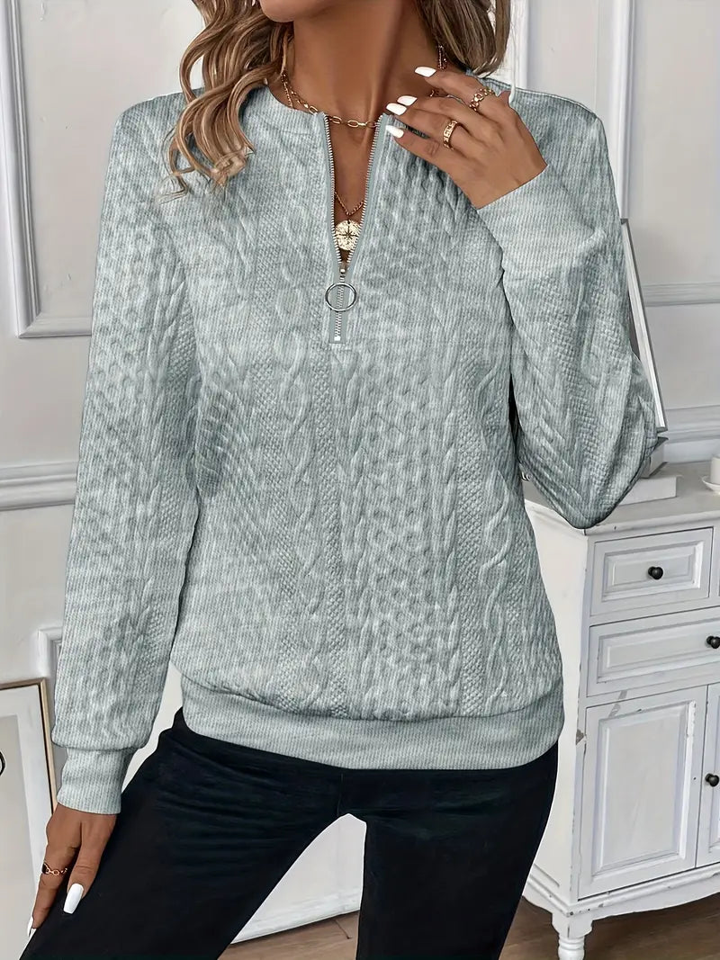 Jasmin | Pullover mit Reißverschluss