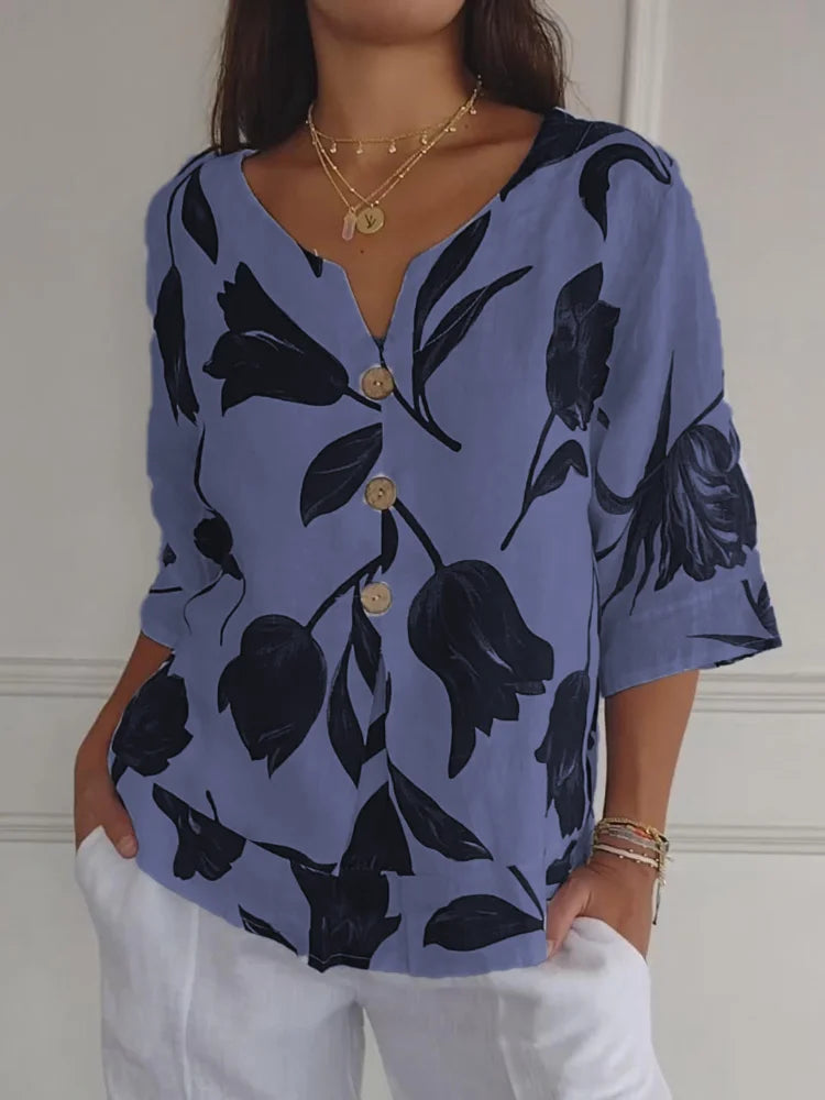 Miranda | Bluse mit Blumendruck