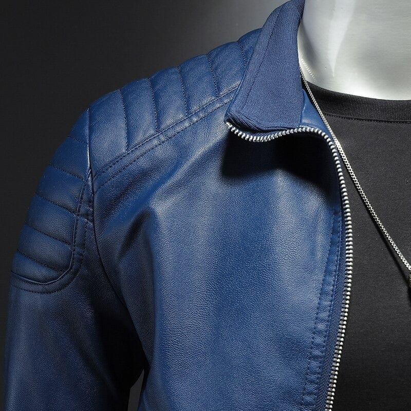 Cord | Leder-Bomberjacke