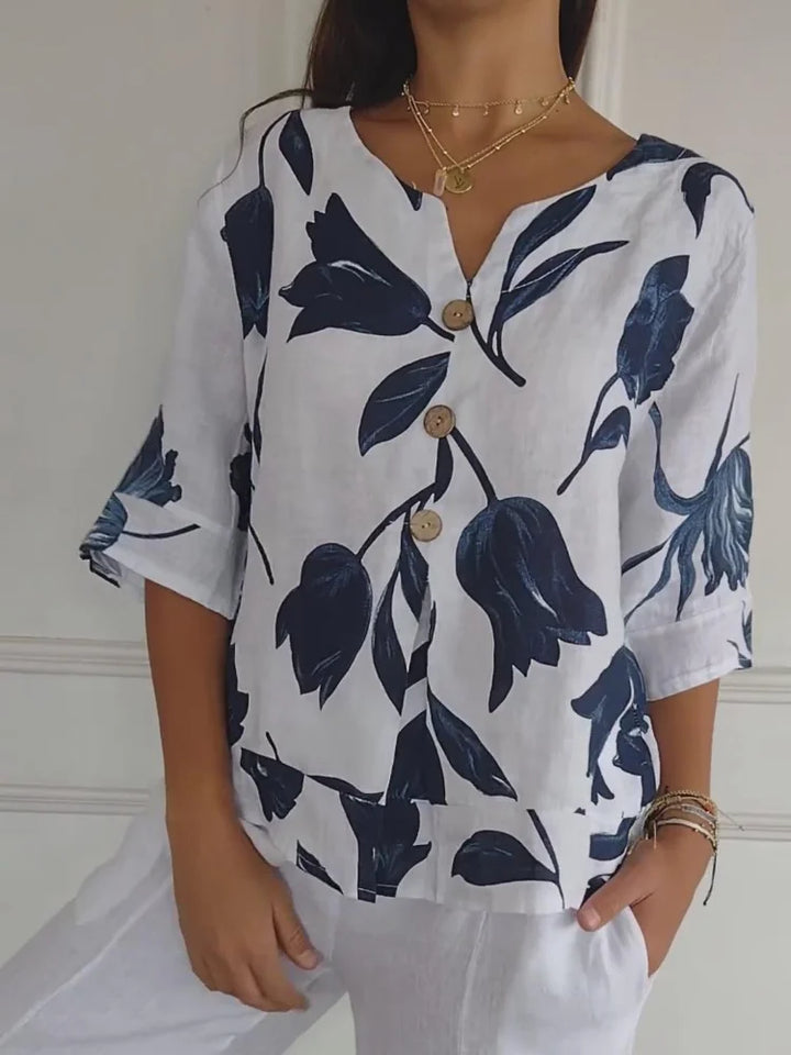Miranda | Bluse mit Blumendruck