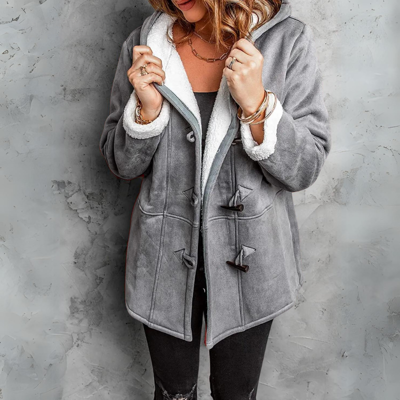 Sibylle | weicher Mantel mit Sherpafutter