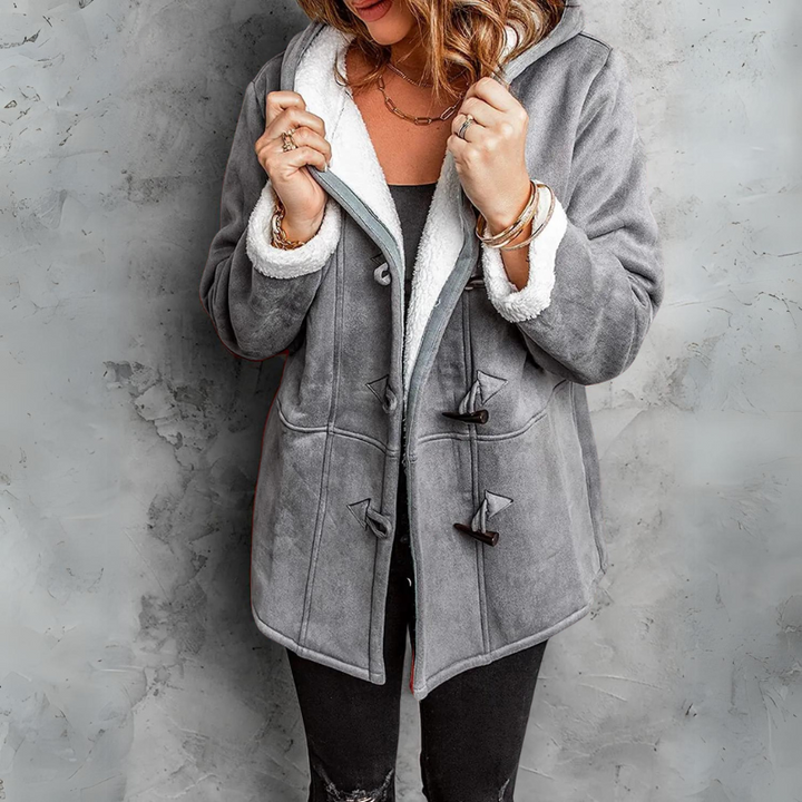 Sibylle | weicher Mantel mit Sherpafutter