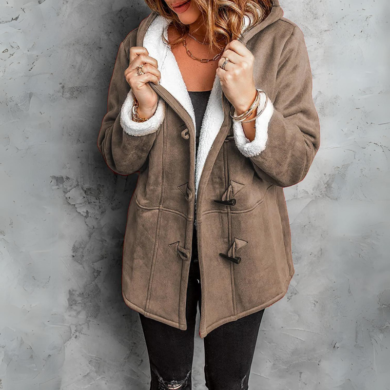 Sibylle | weicher Mantel mit Sherpafutter