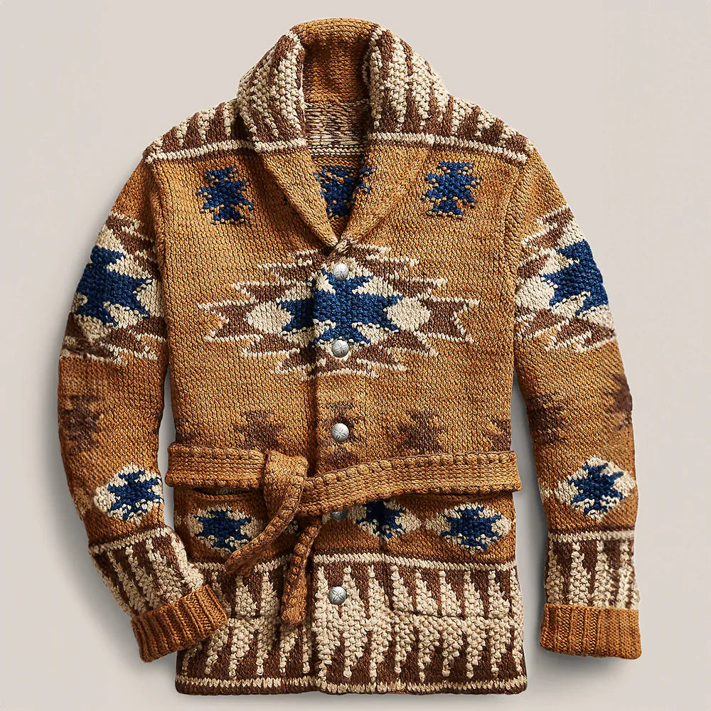 Dirk | Strickpullover im Ethno-Look