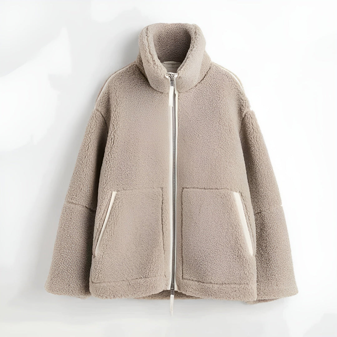 Sophie | Gemütliche Teddy Zip-Up Jacke