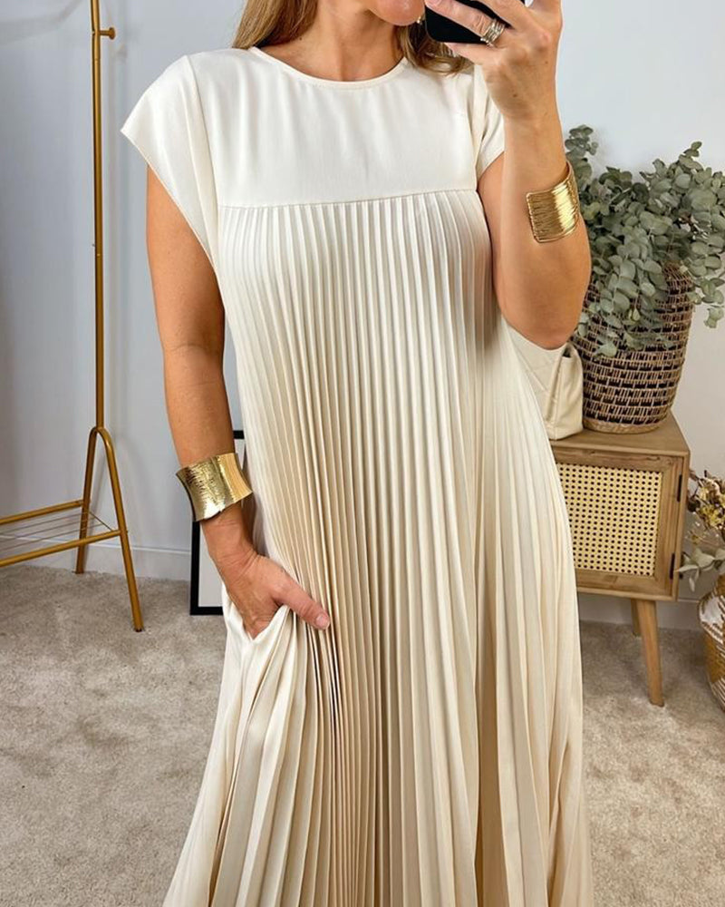 Romy | Elegantes Kleid mit Rundhalsausschnitt