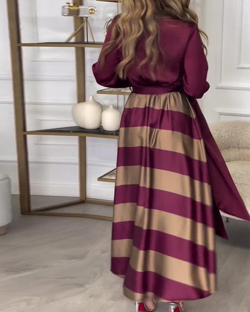 Sophie | Gestreiftes Kleid „Elegance“