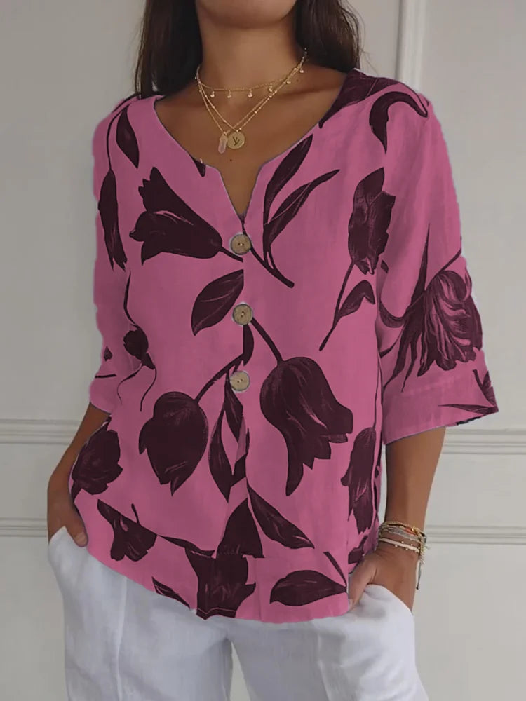 Miranda | Bluse mit Blumendruck