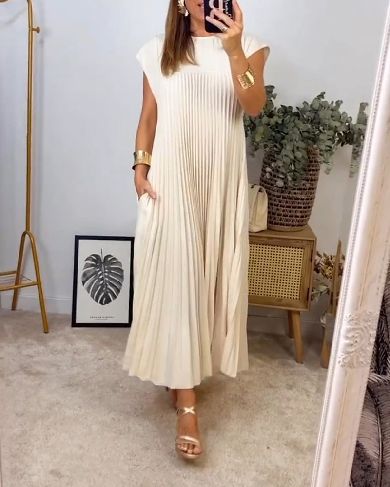 Romy | Elegantes Kleid mit Rundhalsausschnitt