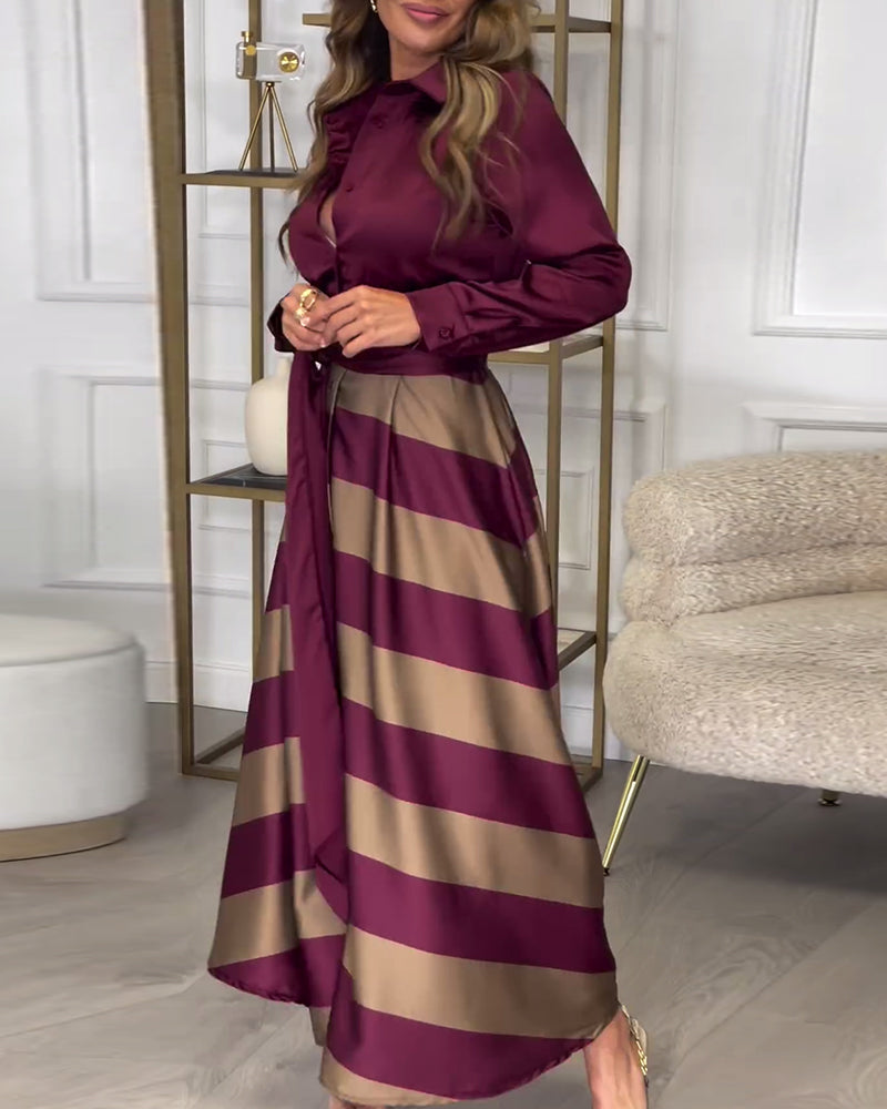 Sophie | Gestreiftes Kleid „Elegance“