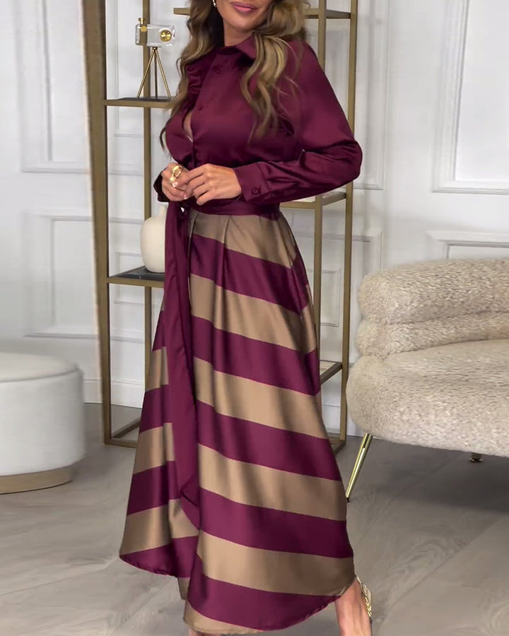 Sophie | Gestreiftes Kleid „Elegance“