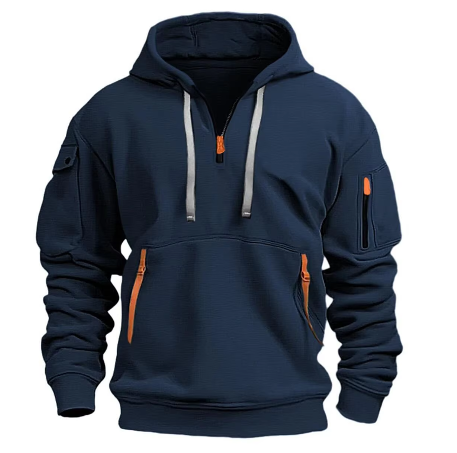 Baldemar | Kapuzenpullover mit Reißverschlusstaschen