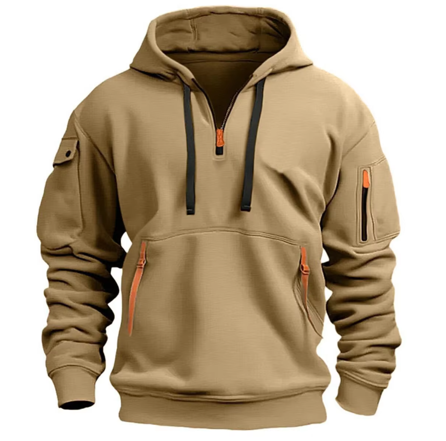 Baldemar | Kapuzenpullover mit Reißverschlusstaschen