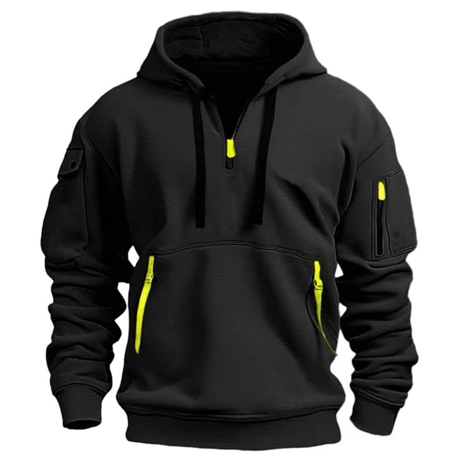 Baldemar | Kapuzenpullover mit Reißverschlusstaschen