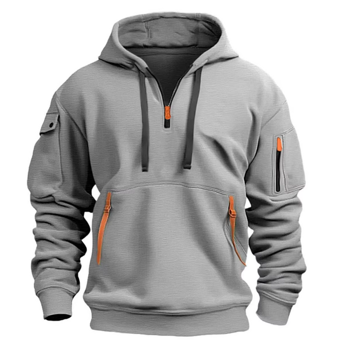 Baldemar | Kapuzenpullover mit Reißverschlusstaschen
