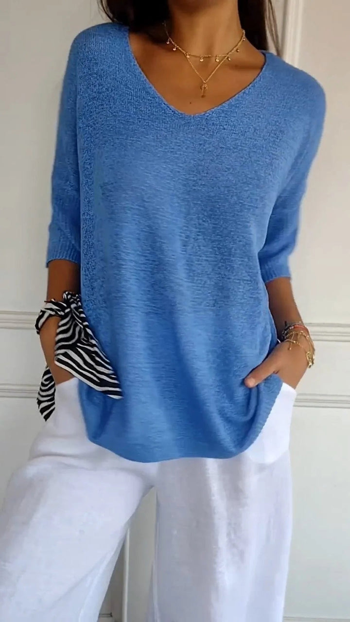 Ninas schickes Sommer-V-Top