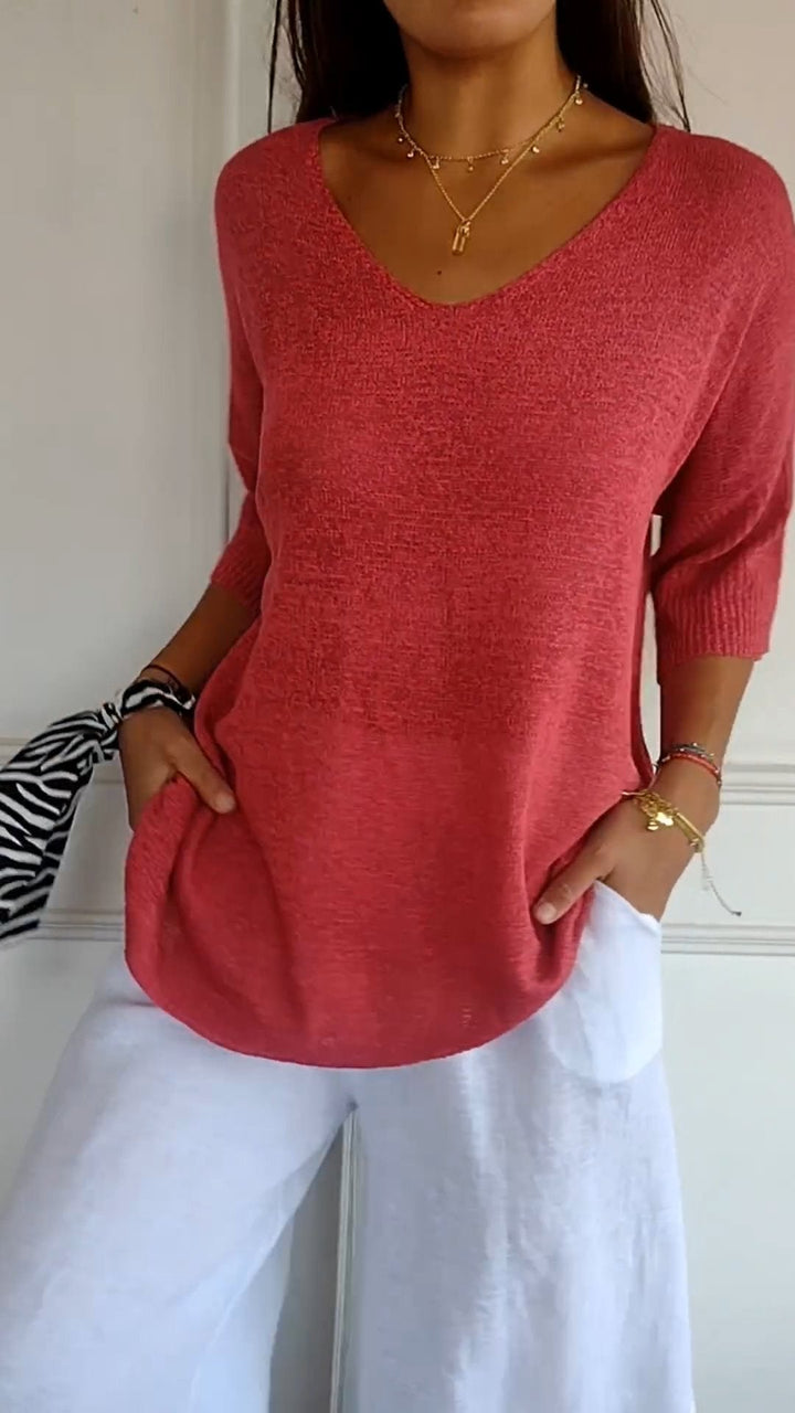 Ninas schickes Sommer-V-Top