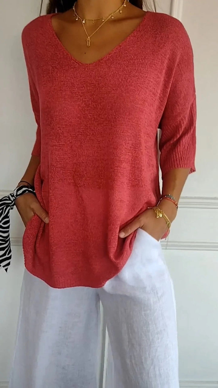 Ninas schickes Sommer-V-Top