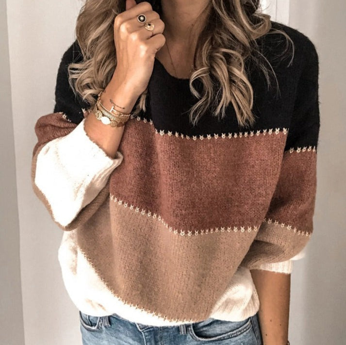 Quirina | Trendiger gestreifter Pullover