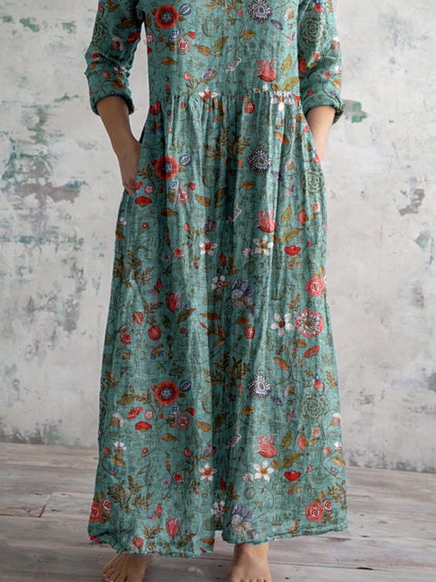 Violett | Blumenkleid