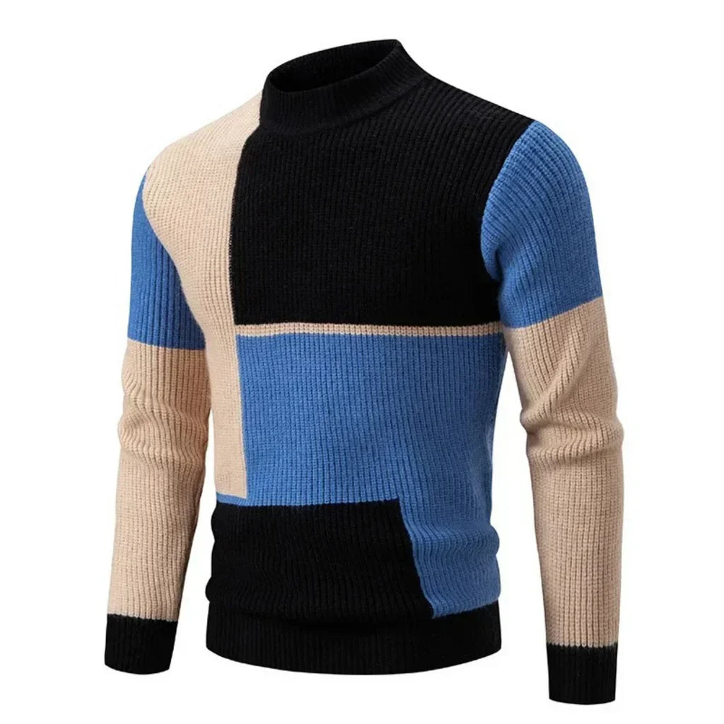 Erwin | Eleganter geometrischer Strickpullover