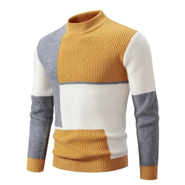 Erwin | Eleganter geometrischer Strickpullover