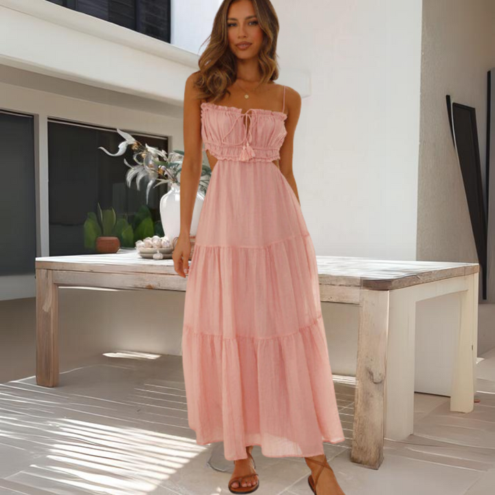 Josepha | Elegantes Sommer-Midikleid mit schmalen Trägern