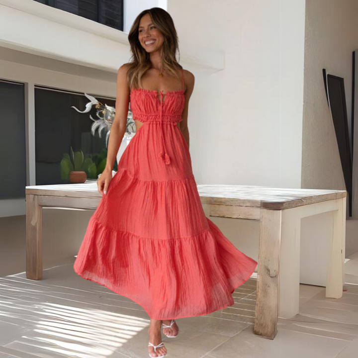 Josepha | Elegantes Sommer-Midikleid mit schmalen Trägern