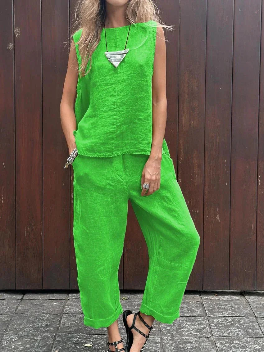 Mia | Handgefertigtes Sommer-Set aus Baumwolle