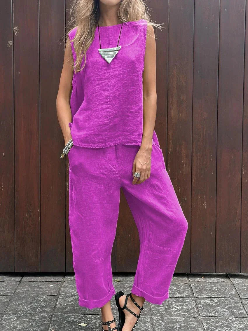 Mia | Handgefertigtes Sommer-Set aus Baumwolle